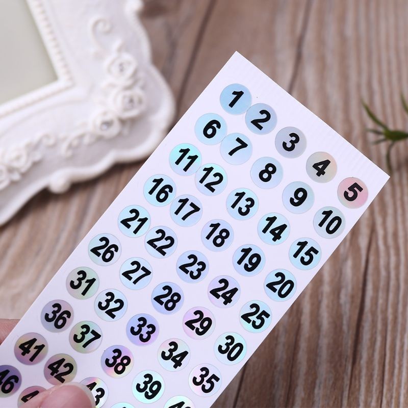 

8mm Label Numbers 1 to 200 Adhesive Stickers Sign for School Office Decoration Q81F