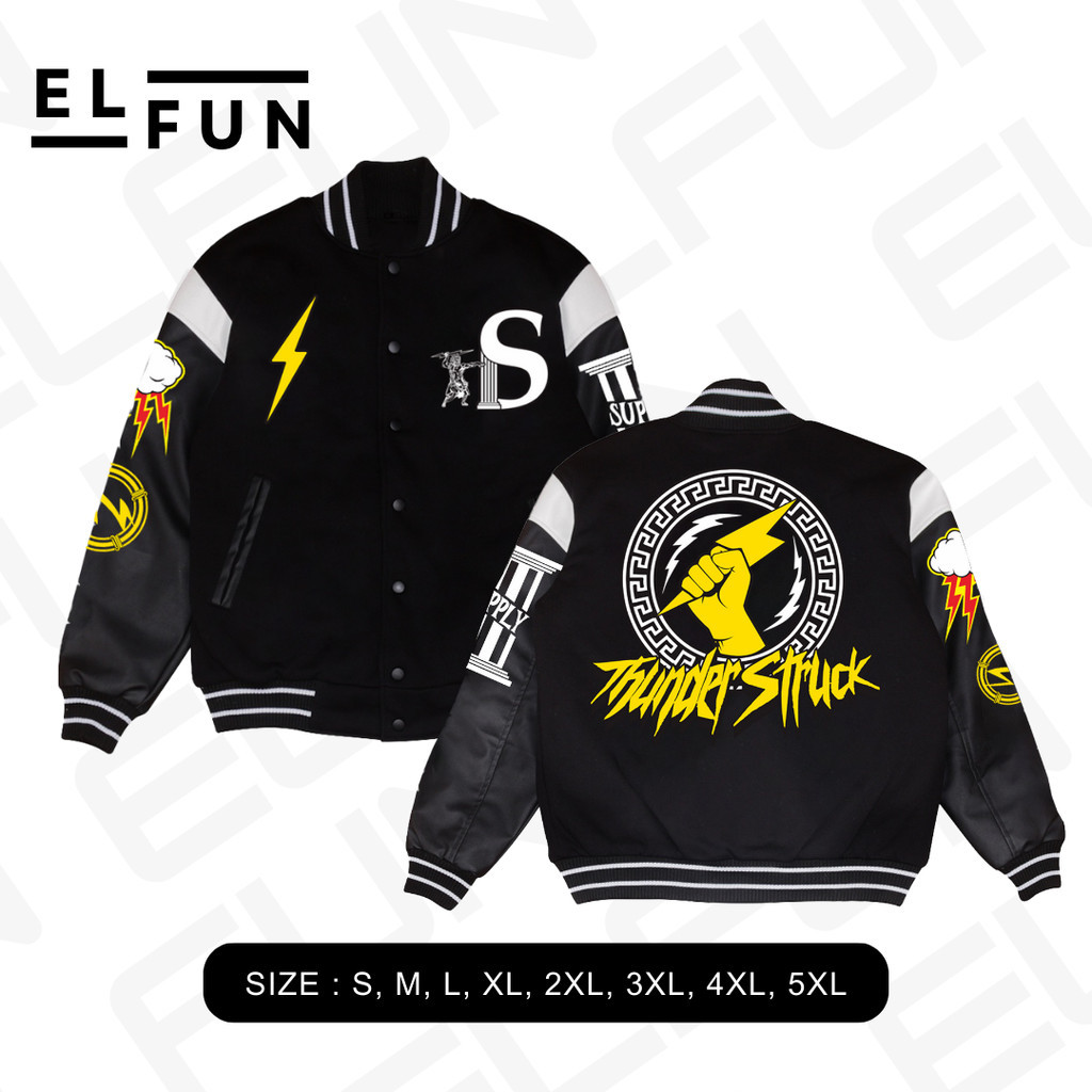 Jaket varsity onic M5 world championship 2023 hitam oversize XXXXL XXXL XXXXXL 2XL 3XL 4XL 5XL jaket