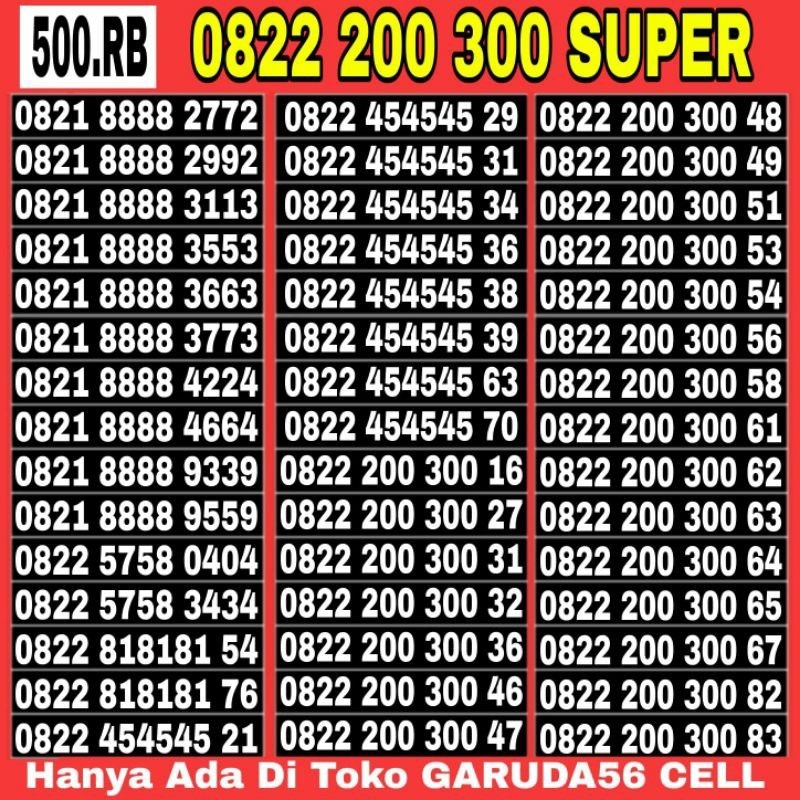 NOMOR CANTIK SIMPATI 8888