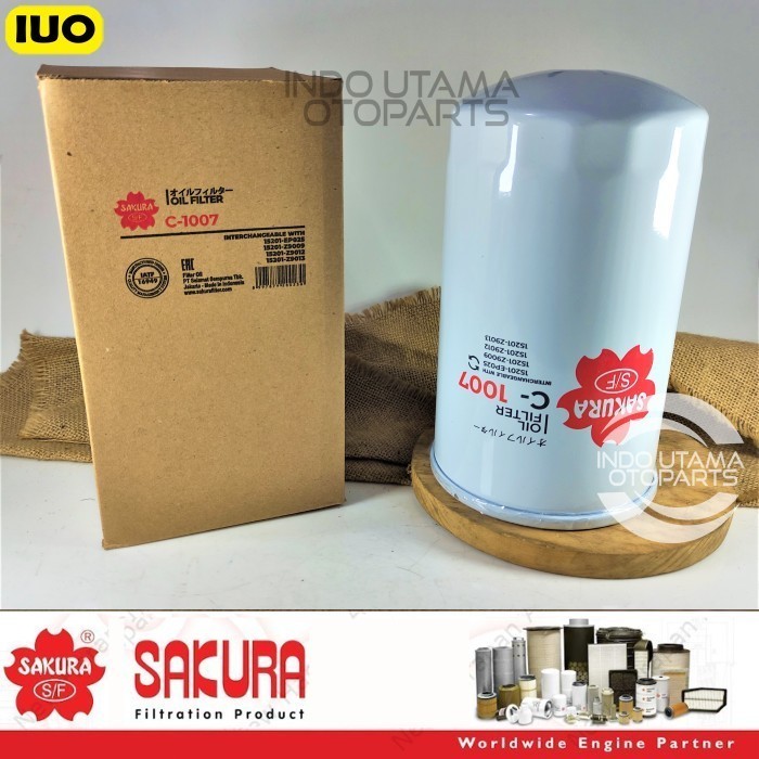 Filter Oli Fuso Ps190 New 6d16 T 6D17 PK260 Saringan Oli SAKURA C-1007