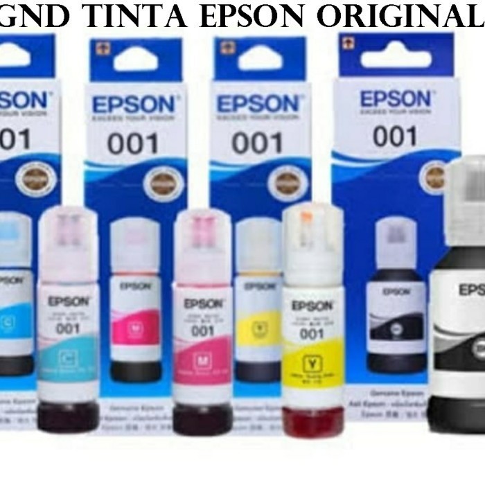 

[New] TINTA EPSON 001 ORIGINAL L4150/L4160/L6160/L6170/L6190 - Hitam