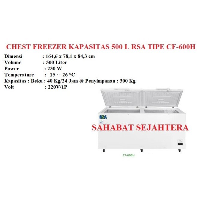 Chest Freezer CF-600H Box Freezer