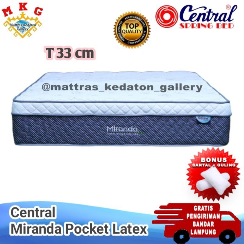 kasur Central Miranda Pocket Latex - Kasur central springbed terbaru