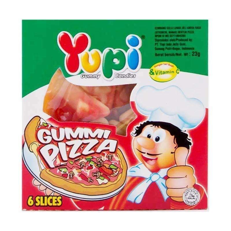 

Yupi Gummy Candies Gummi Pizza Permen [23 g]