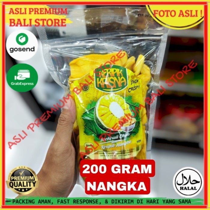 

OLEH OLEH MAKANAN CEMILAN CAMILAN SNACK KULINER KHAS ASLI ORI ORIGINAL BALI KERIPIK KRIPIK NANGKA 200 GRAM GR