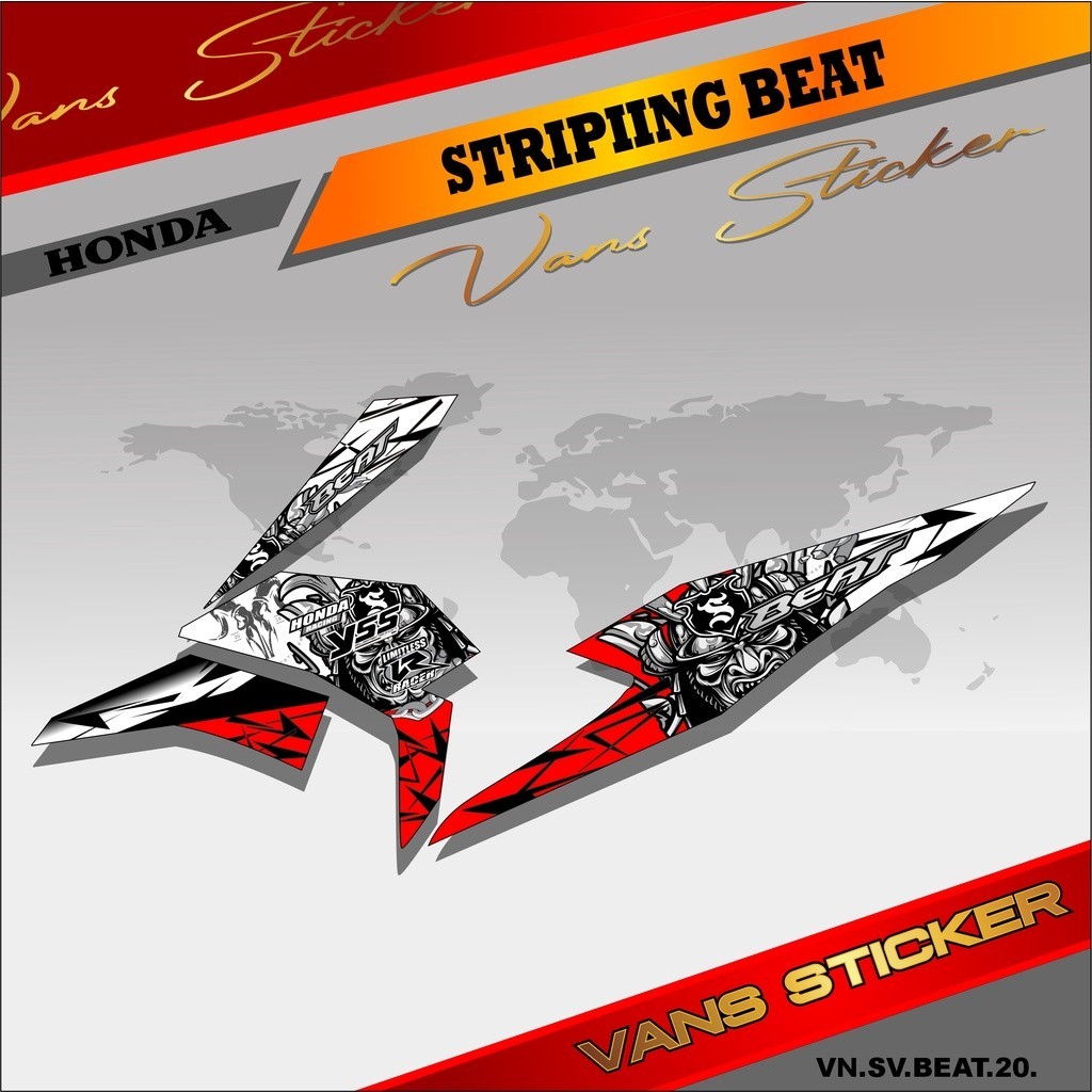 Striping beat fi/Beat deluxe,cbs,iss beat stret 2020,2021 _ lis sticker variasi beat  fi 2020,2021