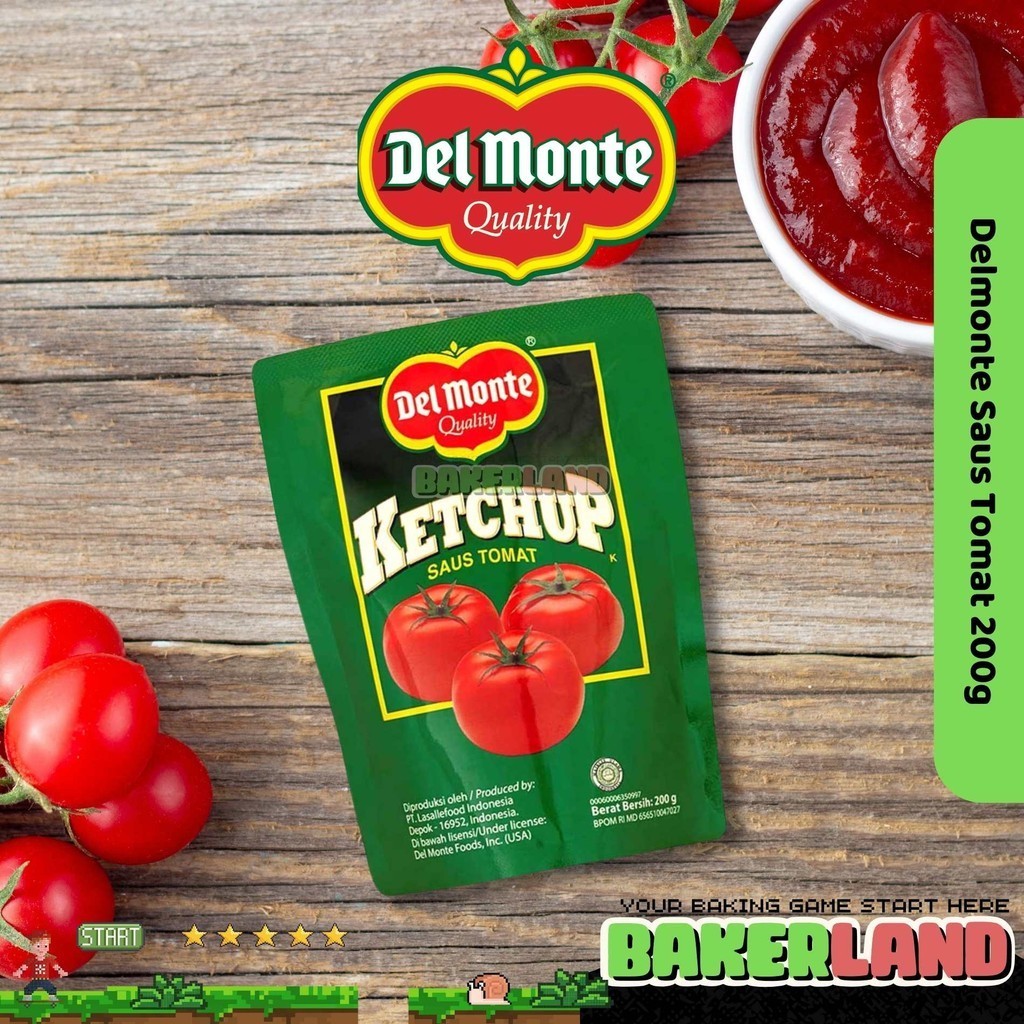 

Saus Tomat Delmonte / Saus Tomat 200g / Saus Tomat Pouch