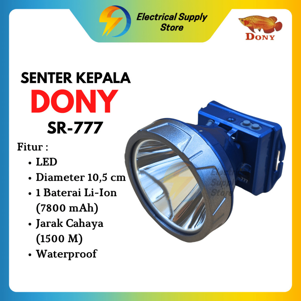 PROMO 6.6 SALE SENTER KEPALA DONY SR-777 LED 50W - CAHAYA SUPER TERANG - JARAK JAUH - TAHAN LAMA - W