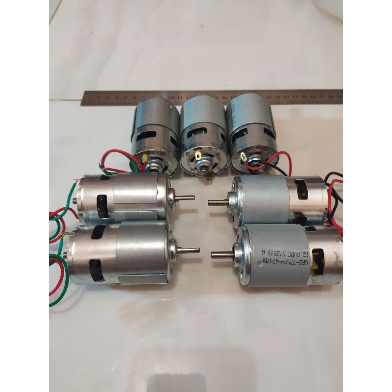 Electric Motor 775 - Dinamo 775 - 12 Volt DC - As type D dan As type Bulat High Speed