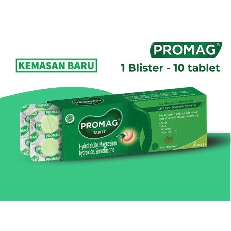 Promag Tablet Per Box / Per Lembar / Obat Maag / Tanjung_Pharma
