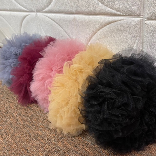 Cepol viral  Scrunchie Tile Hijab Ikat Rambut Jumbo Ringan Aksesoris Jilbab