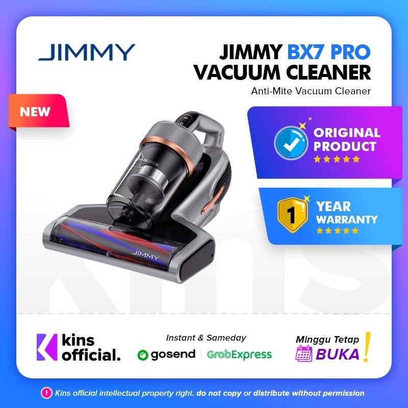 JIMMY BX7 Pro Anti Dust Mite UV Vacuum Cleaner Ultrasonic Bed Sofa