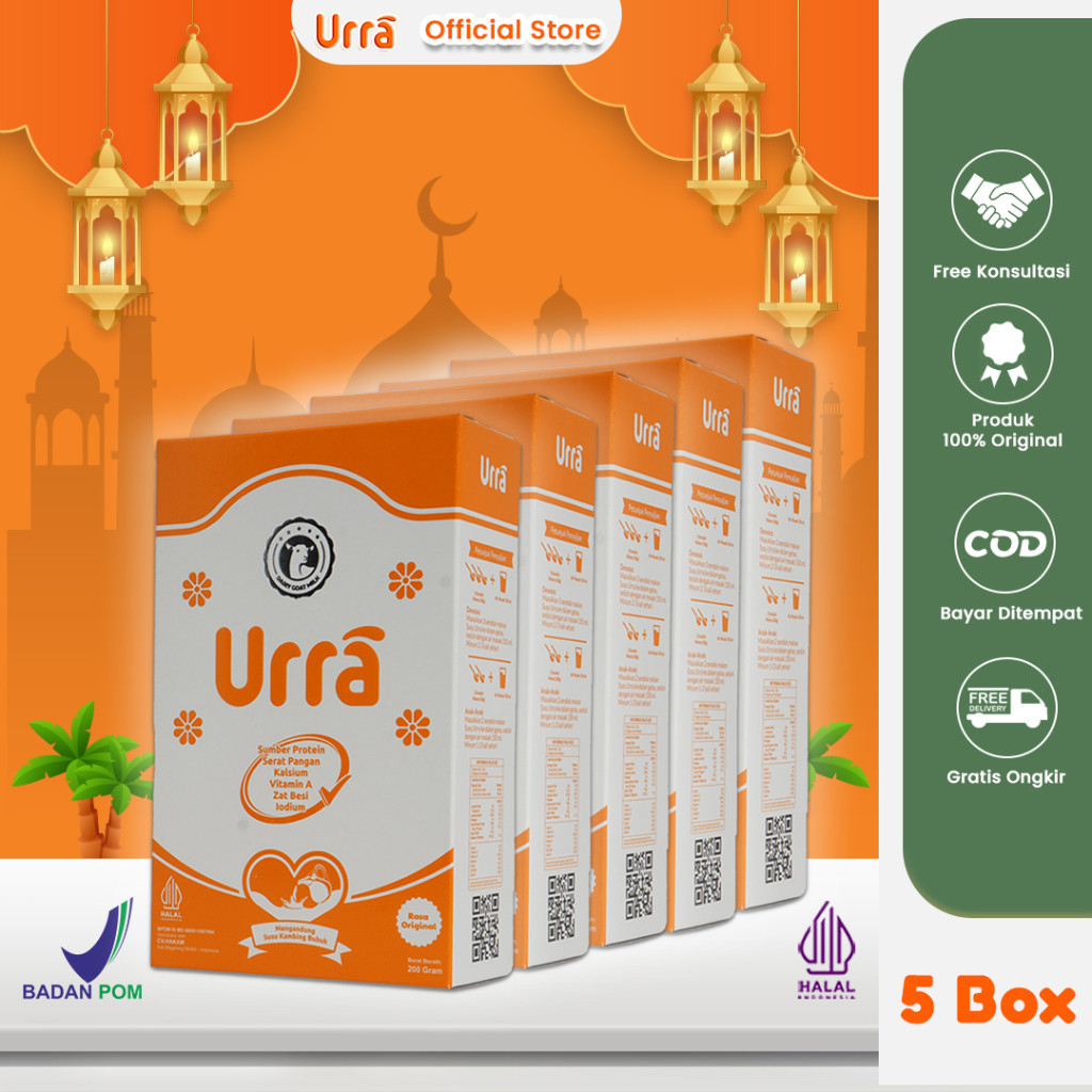 

URRA - Susu Kambing Saanen 5 Box Free Emas 0,001 Gram