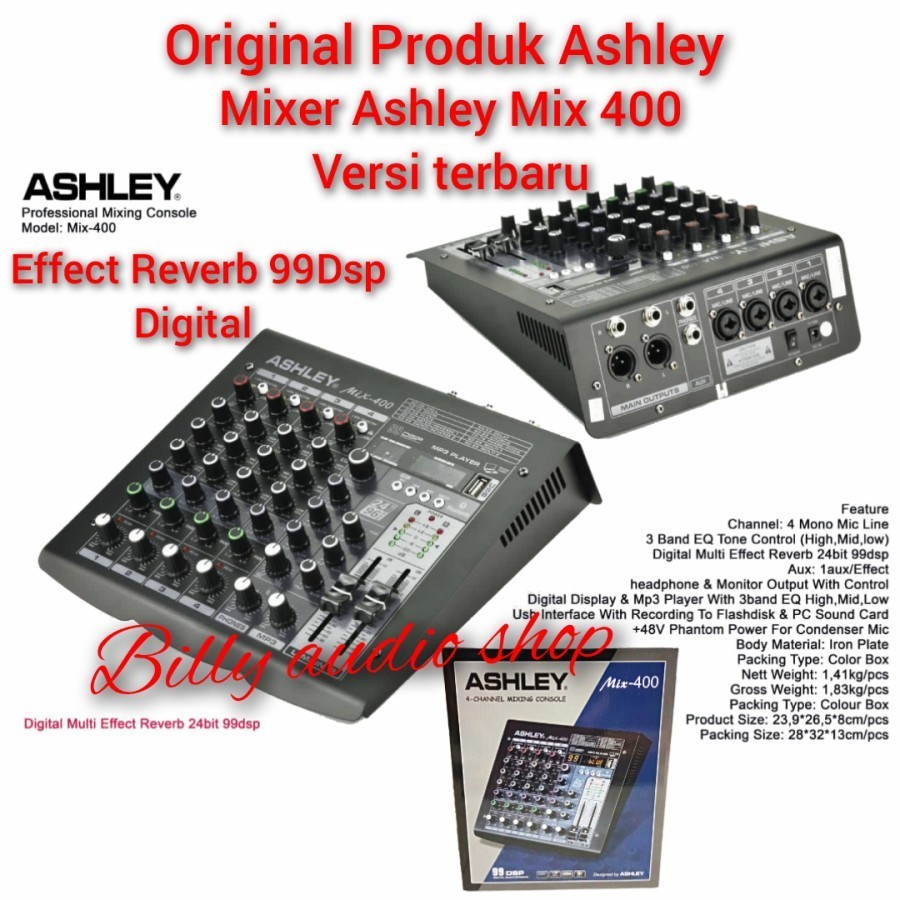 Mixer Ashley Mix 400, Better 4 NEW  DAN PREMIUM 4 Original 4 Channel Bluetooth 99dsp
