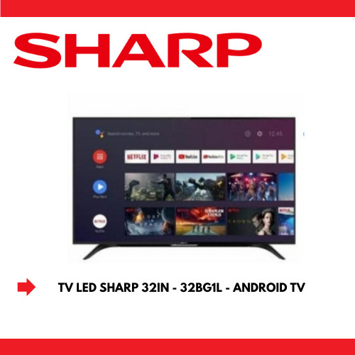 TV SHARP 32 INCH | 2TC 32BG1 | ANDROID TV | DIGITAL | HD - FREE ONGKIR SERANG KOTA