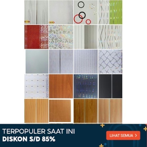 Plafon plafon pvc 6 meter per dus