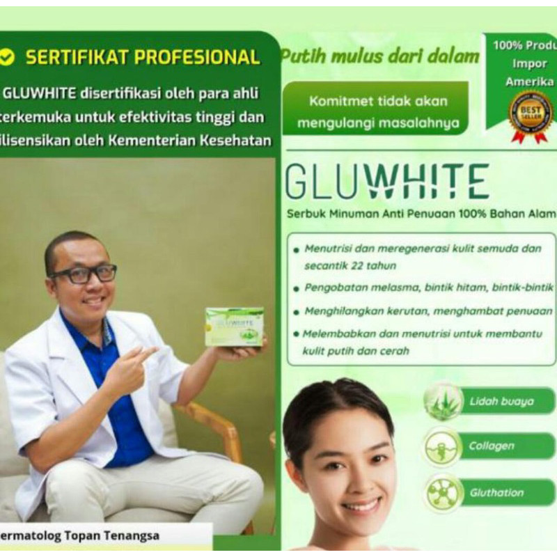 GLUWHITE COLLAGEN DRINK IMPORT AS ORIGINAL