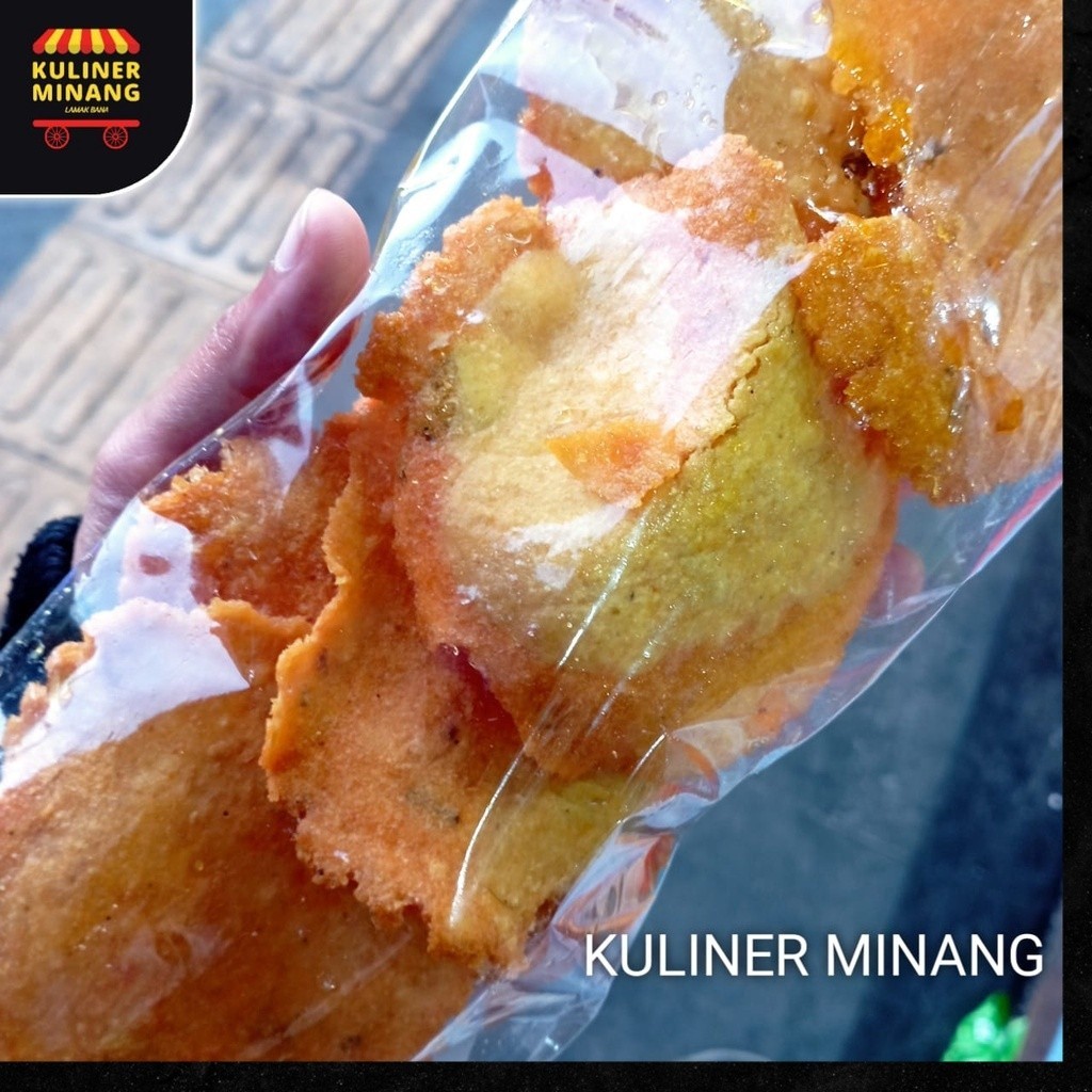 

Kerupuk lento padeh Padeeh Cemilan Khas Kuliner Minang