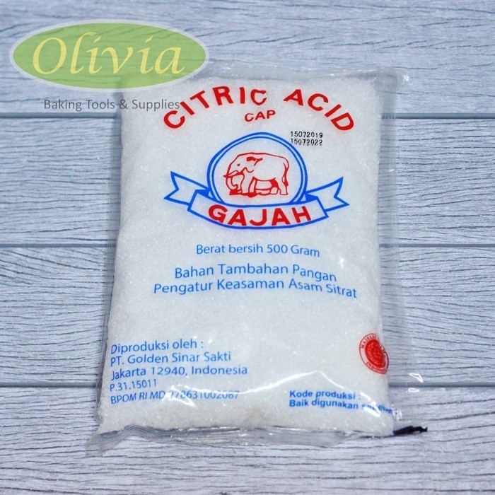

Terlaris~[Limited Stock] Citric Acid Cap Gajah Citrun Sitrun 500Gr REPACK