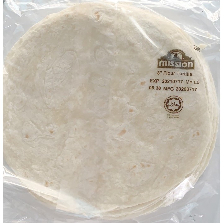 

Mission Flour Tortilla 8' kulit tortila kebab wrap frozen beku isi 12