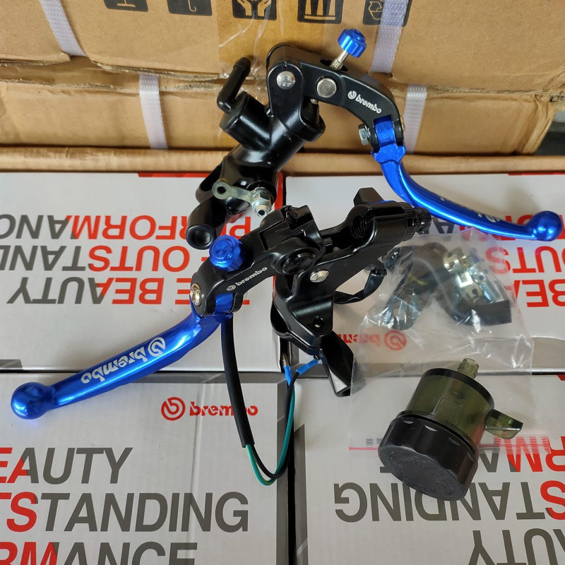 BIG SALE master rem brembo acossato BIRU set hendle kopling universal semua motor
