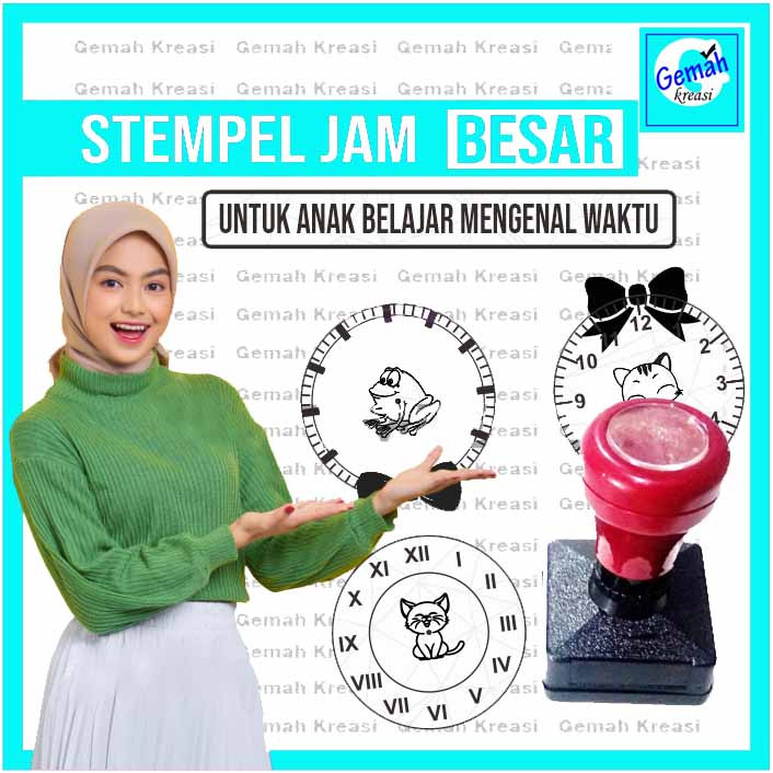 

Stempel Jam Mainan Anak Ukuran Besar