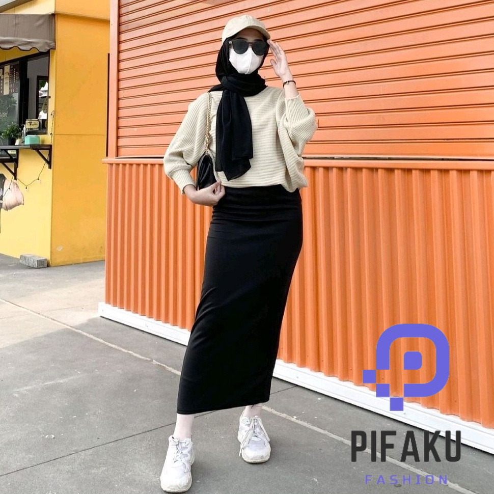 PIFAKU - ROK SPAN PANJANG WANITA -PL