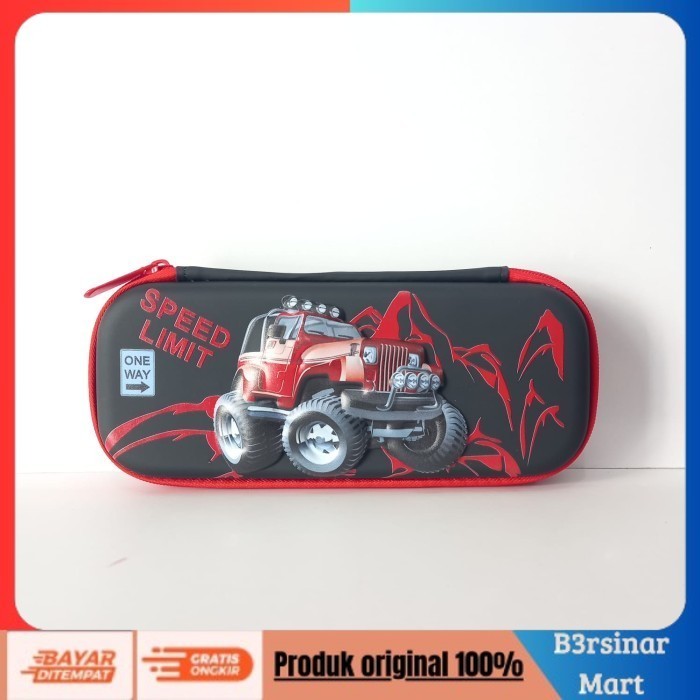 

[[KUALITAS TERBAIK]] KOTAK PENSIL 3D timbul TEMPAT PENSIL 3D TIMBUL ANAK KARAKTER KADO ANAK Jeep Merh Kecil COD