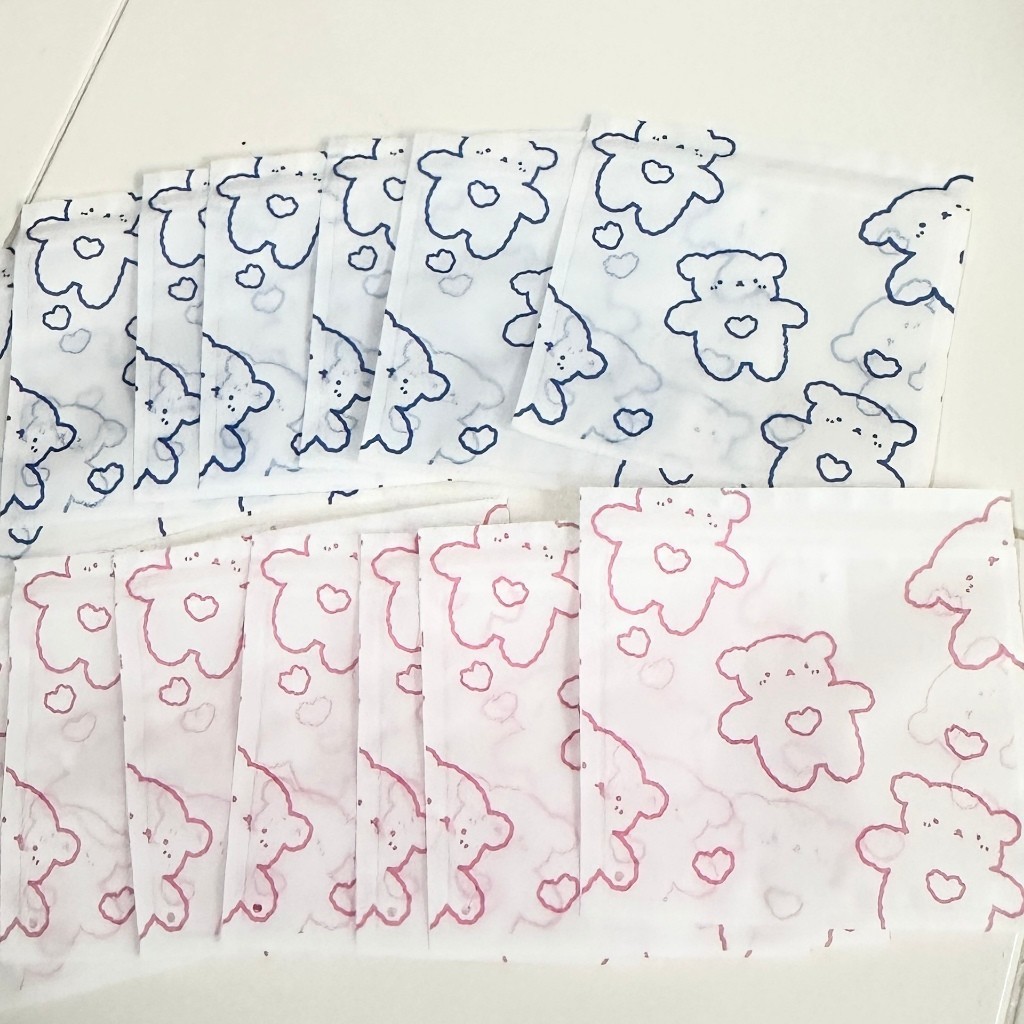 

[GAMGAM] Bear Pattern Zipper Packaging Bag Ziplock Goodie Bag