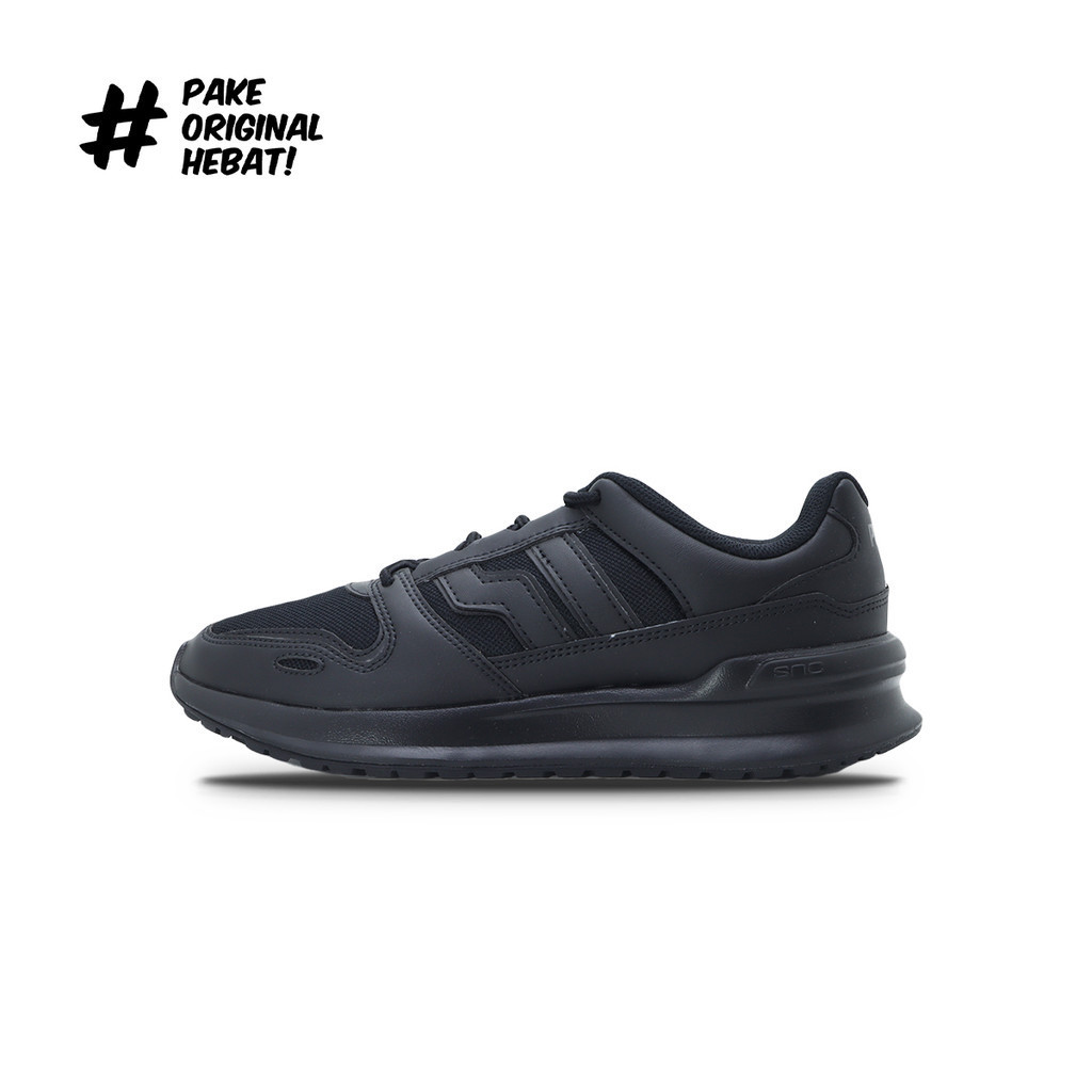 Piero Sepatu Sneakers Jogger 24 Core - Black/Black/Black