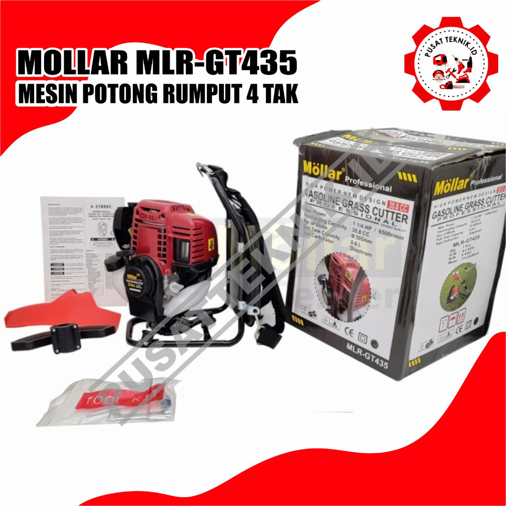 PROMO SPESIAL POTONG RUMPUT MOLLAR GT435 4TAK BRUSH CUTTER MOLLAR GT-435