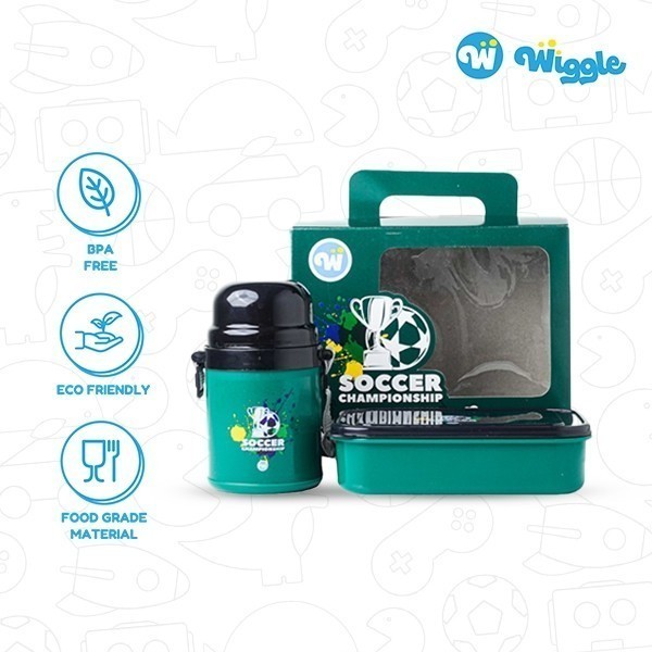 WIGGLE Kado Souvenir Anak Set dengan Botol Minum Wiggle Soccer Championship Value Pack Original