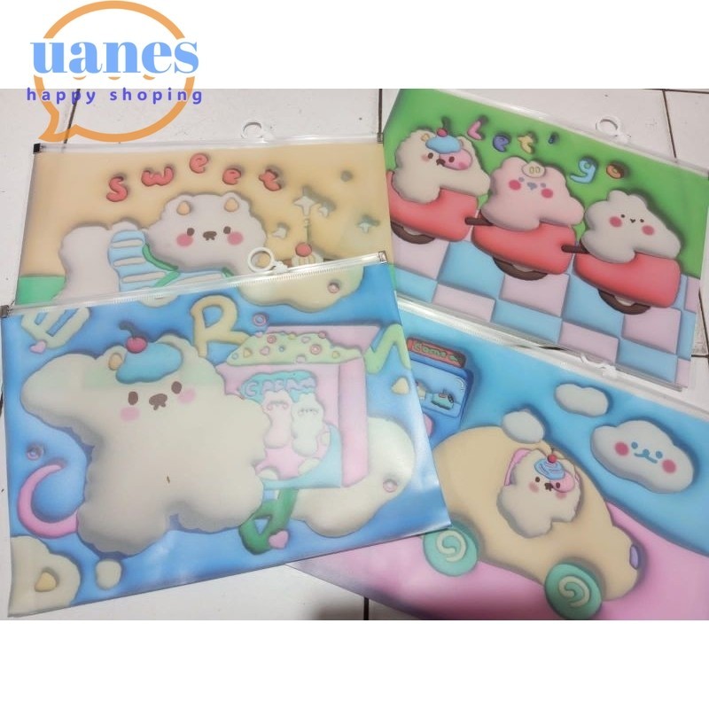 

Promo Map dokumen plastik (resleting klip) anti air 4 motif ik 32×24