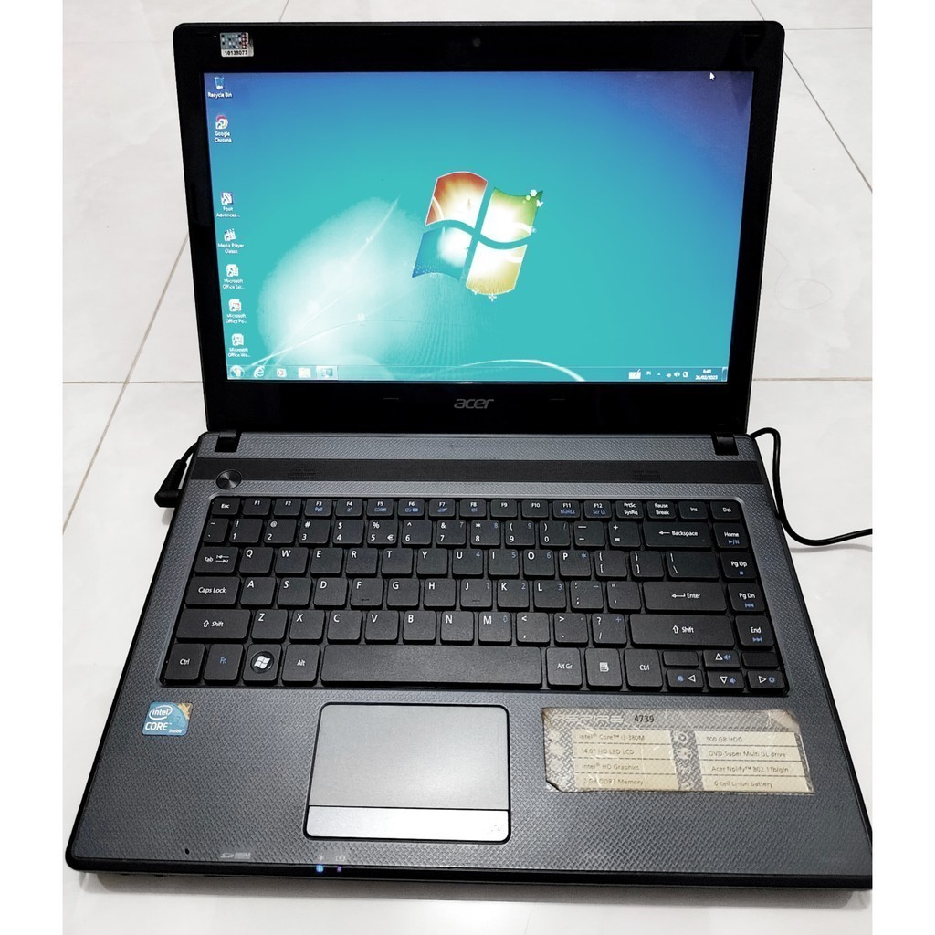 Laptop Acer Aspire 4739 Core i3 14inch HDD 500GB Original 99 Square