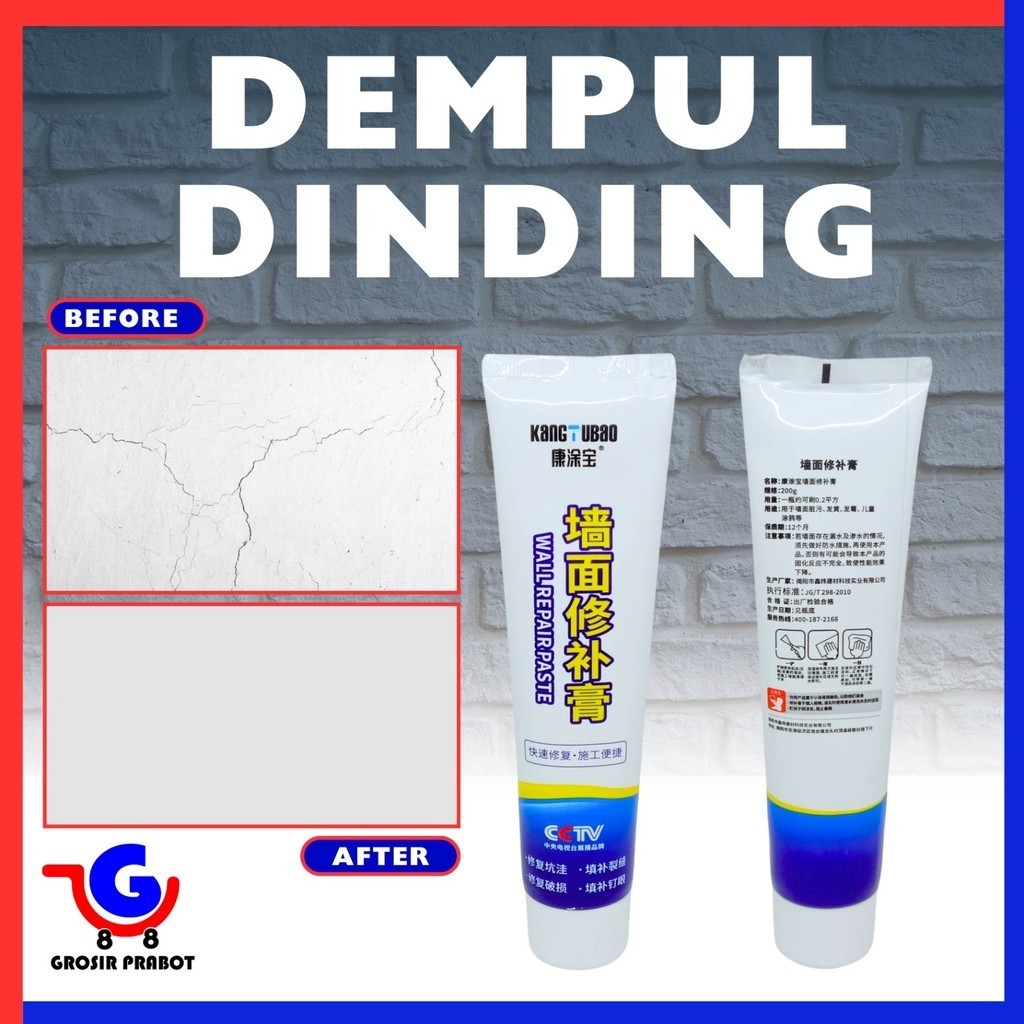Pasta Dempul Reparasi Dinding Retak Bocor Swift Krim Wall Repair Paste Cream Crack Instant Mending P