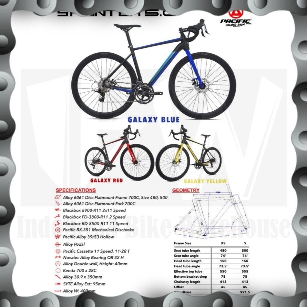 IBW - Sepeda Balap RB PACIFIC SPRINTER 5.0