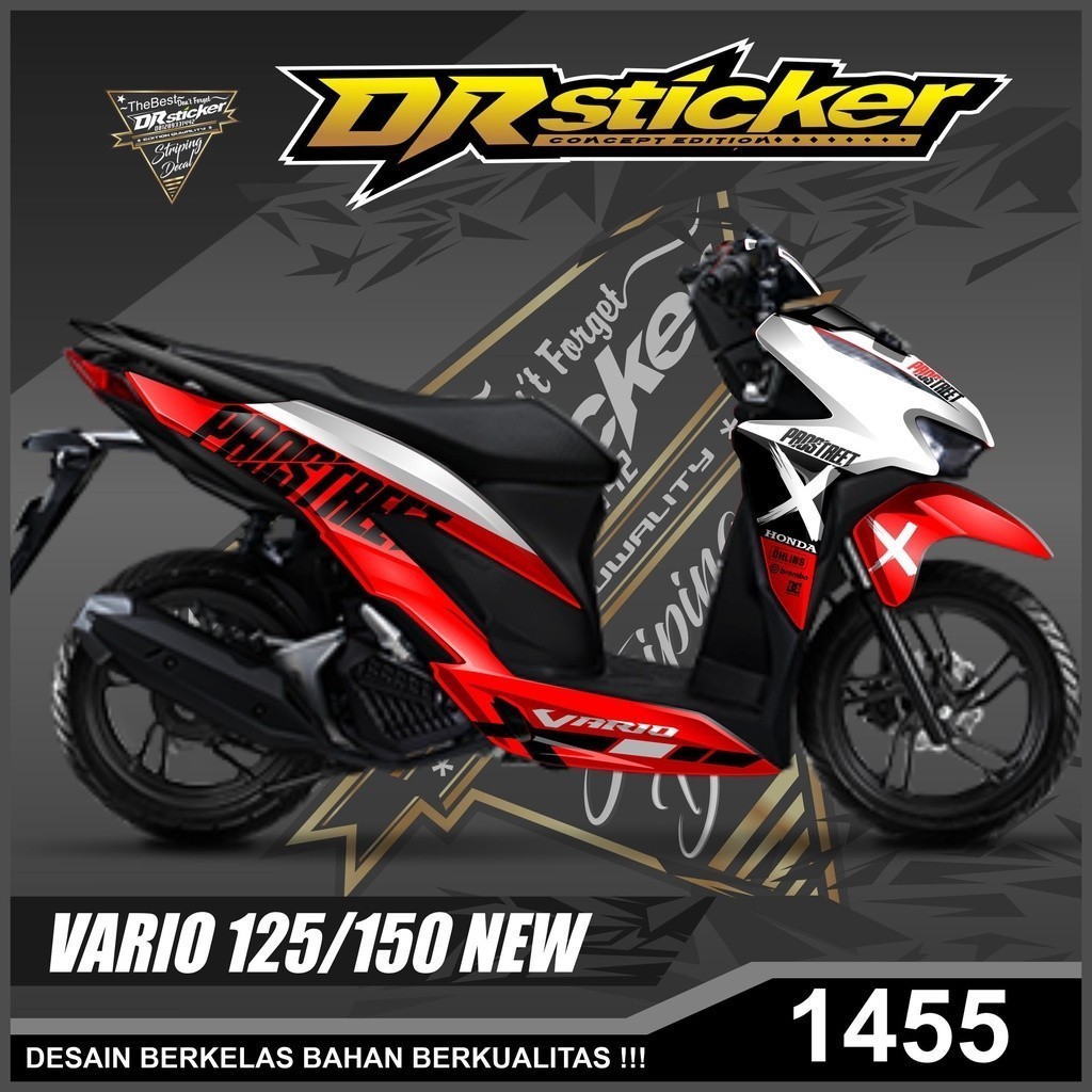 Dekal Sticker VARIO 125/150 NEW Full Body Stiker Skotlet VARIO Desain Prostreet Stiker full body VAR