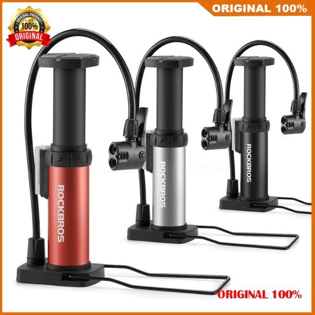 Pompa Mini Portable Sepeda Rockbros 4522L Pompa Kaki Mini 100% ASLI ORIGINAL