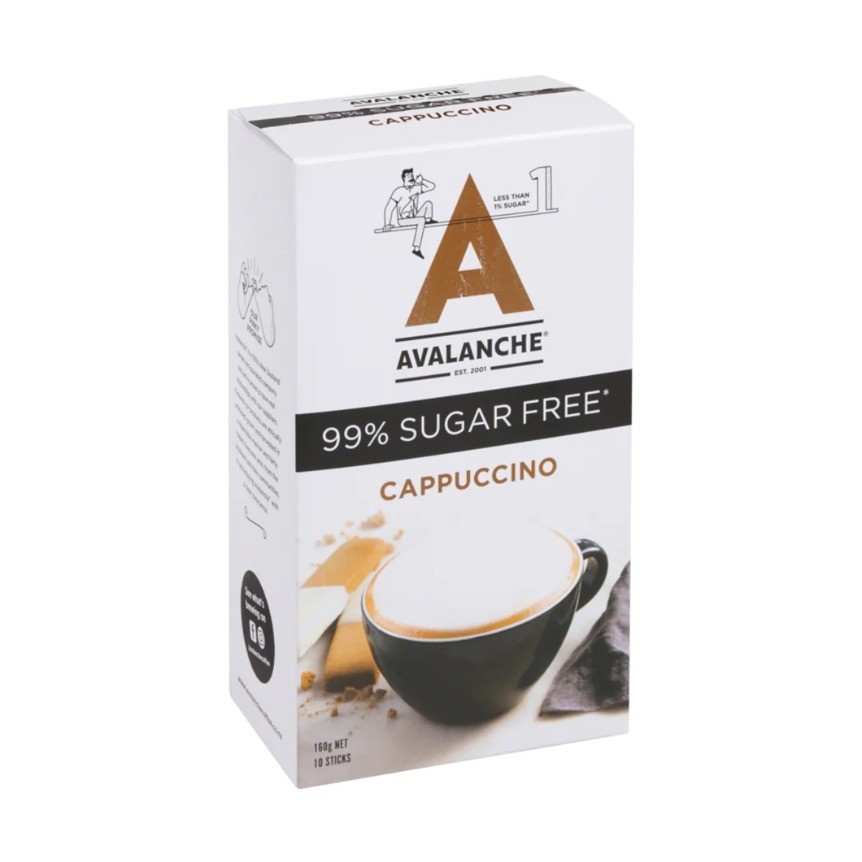 

Avalanche Cappuccino 99% Sugar Free Coffee Sticks 10pk