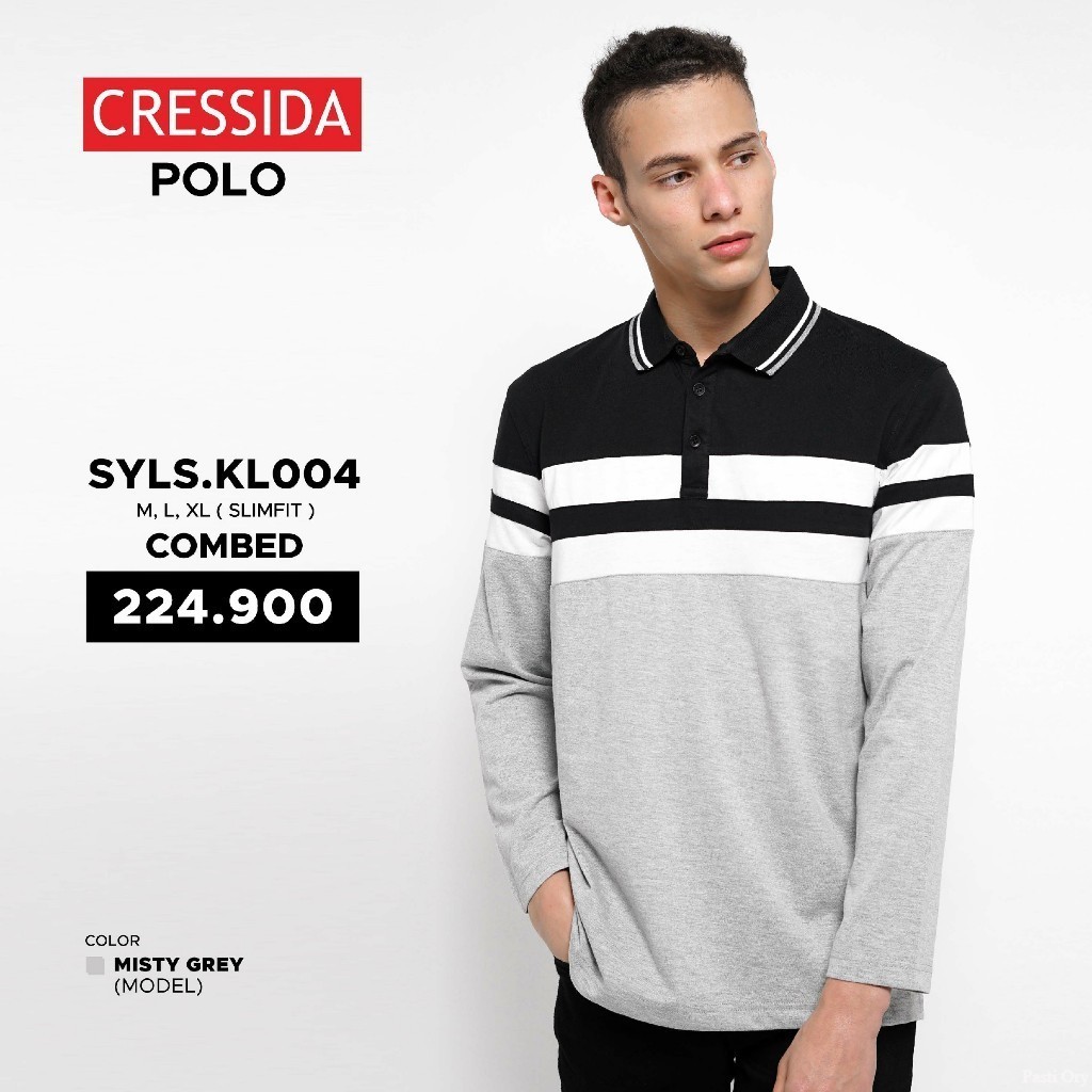 CRESSIDA Polo Shirt Pria Kaos Kerah Cressida Original - SYLS.KL004