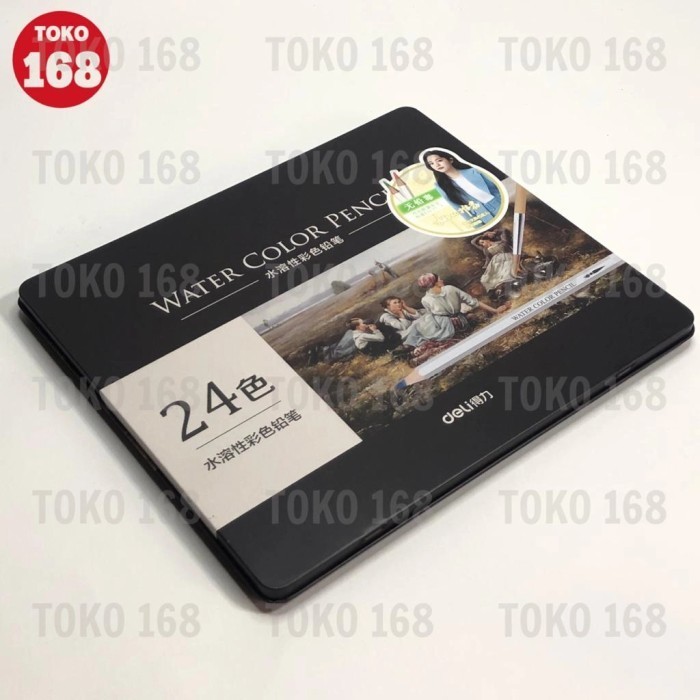 

✨LARIS✨ -DELI Watercolor Pencil 24 Colors / 24 Warna 6521 (SET)