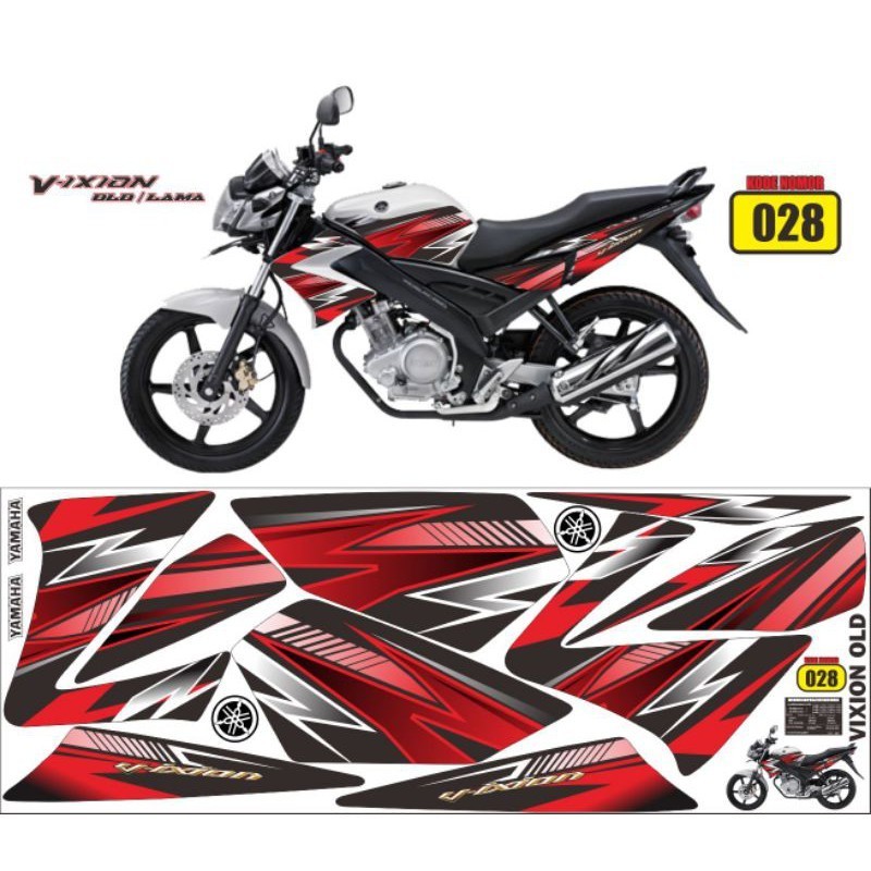 Striping Variasi Vixion Old 2007-2012 Thailand / Decal Vixion Thailand / Variasi Vixion Thailook