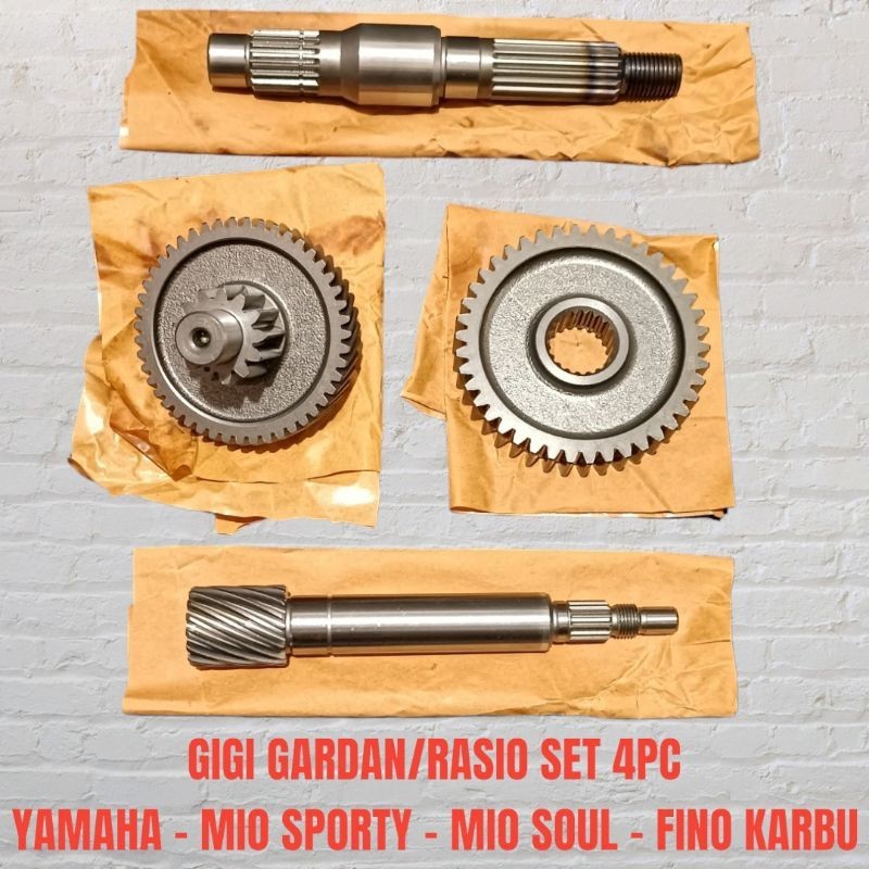 gigi rasio mio as pully mio sporty gigi gardan as roda belakang mio soul karbu set 4pc
