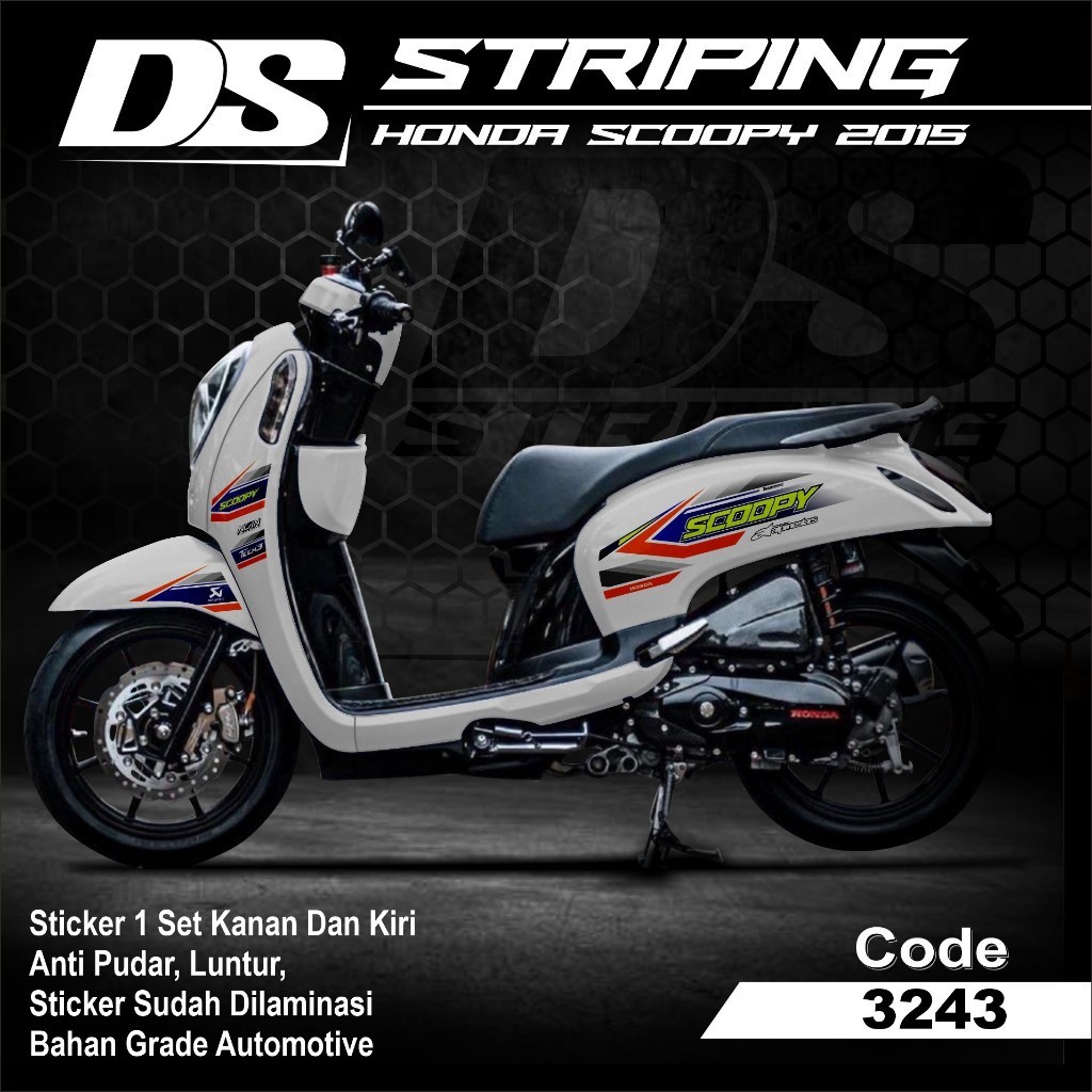 Stiker Striping Scoopy 2013 2014 2015 2016