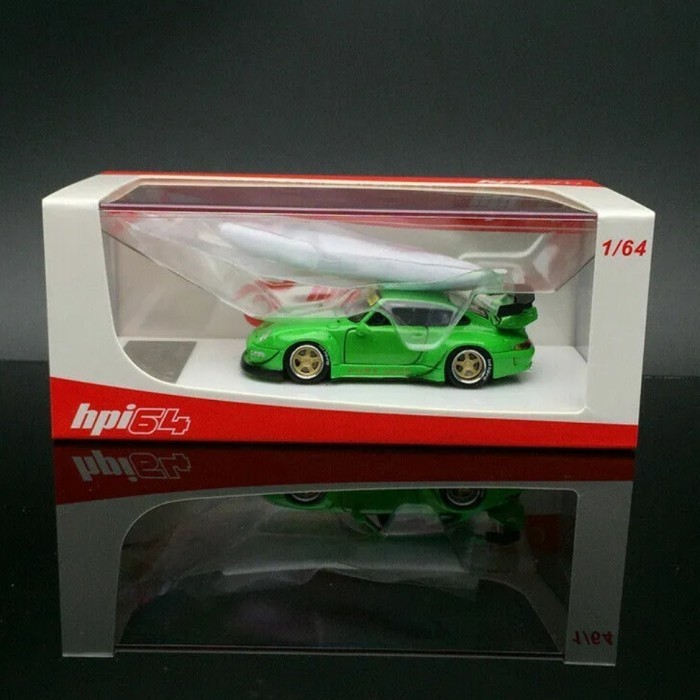 Hpi64 SCALA 1/64 RWB Pure Jade Green - Porsche 911 993 Opening Parts