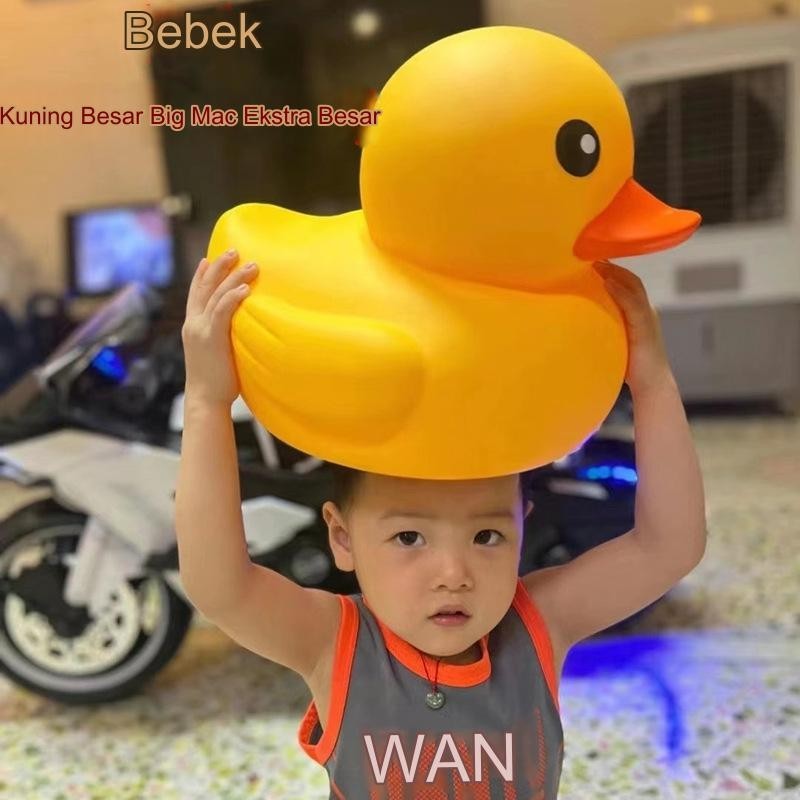 Mainan Edukasi Vinil Bebek Kuning Kecil, Bebek Kuning Besar Ukuran Besar, Taman Renang Hiburan Mandi