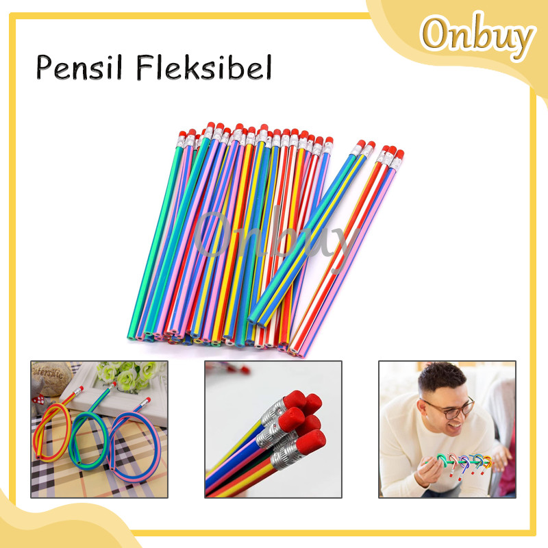 

Pensil Lentur Pensil Gulung Lentur Flexibel Pensil Sekolah Lentur Unik Lucu