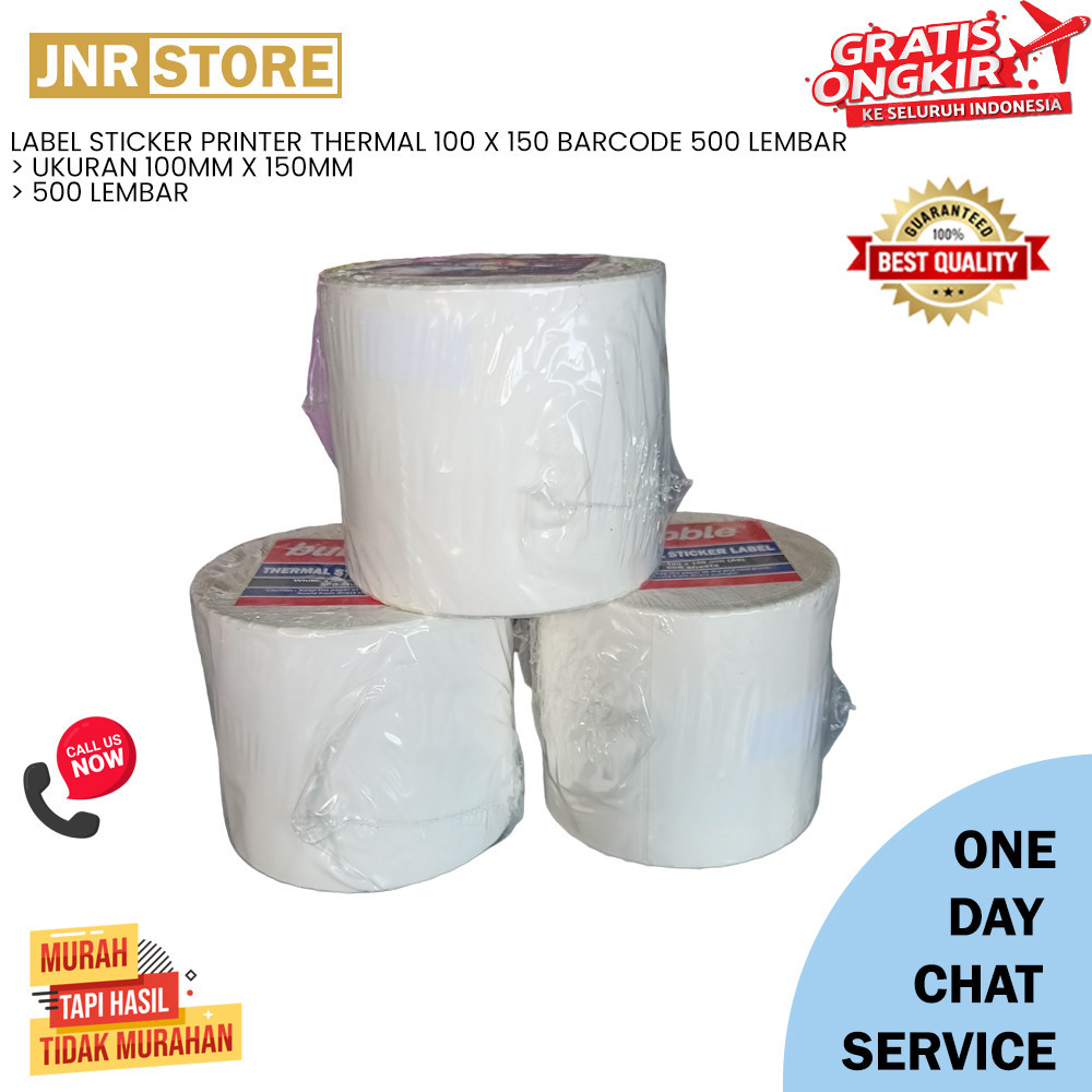 

LABEL STICKER PRINTER THERMAL 100 X 150 BARCODE 500 LEMBAR JUNIORELECTRIC