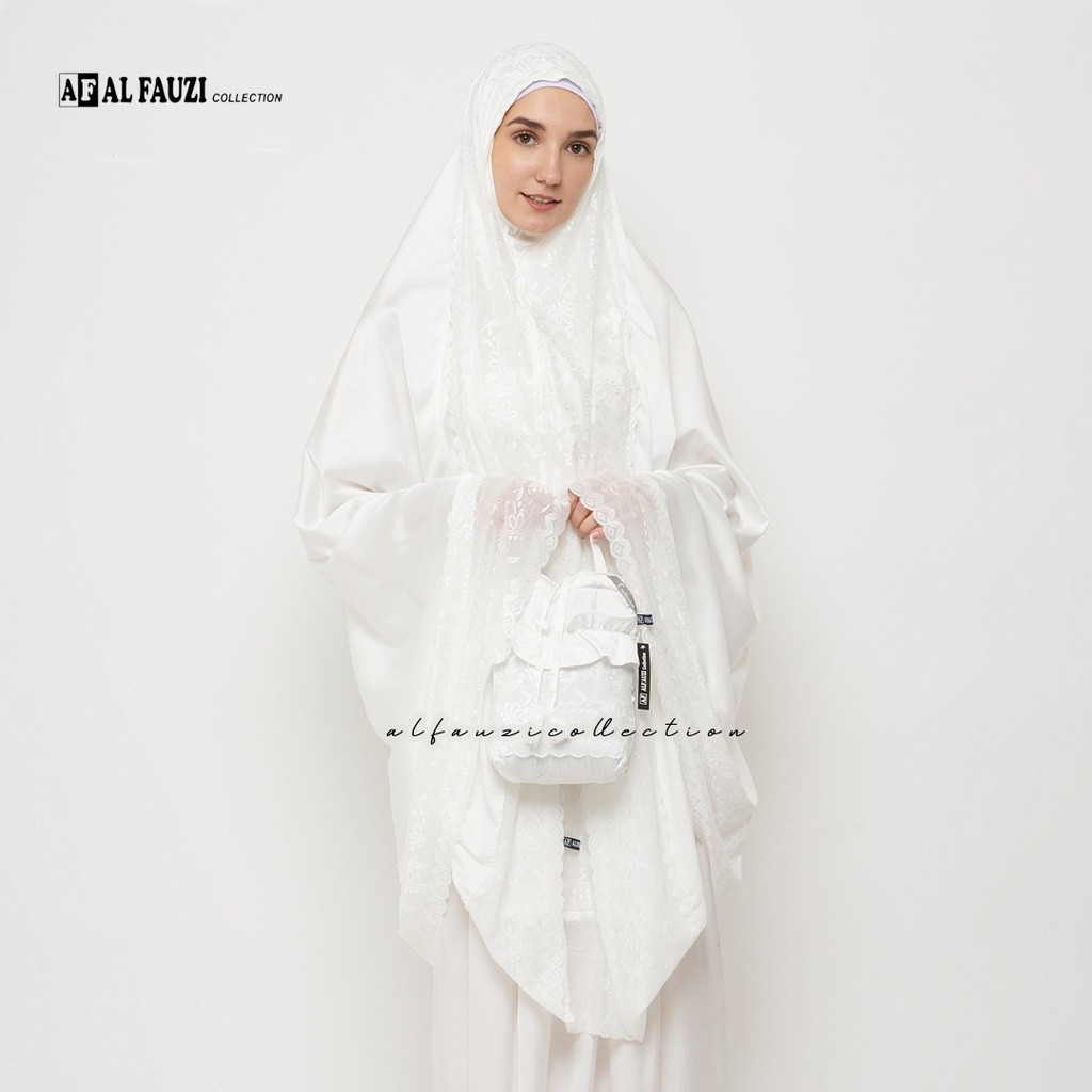 Mukena Dewasa Alfauzi Silk Premium By ALFAUZIcollection Renda KD Cantik/MODEL BARU /PROMO BIGSALE MU