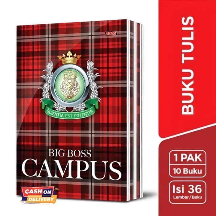 

✨LARIS✨ -Buku Tulis BigBos Campus 36 Lembar 1 pak ( 10 buku )